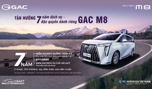 GAC ALL-NEW M8 GIA TĂNG ĐẶC QUYỀN TỪ 01/04: NÂNG TẦM GIÁ TRỊ SỞ HỮU VỚI ƯU ĐÃI VƯỢT TRỘI